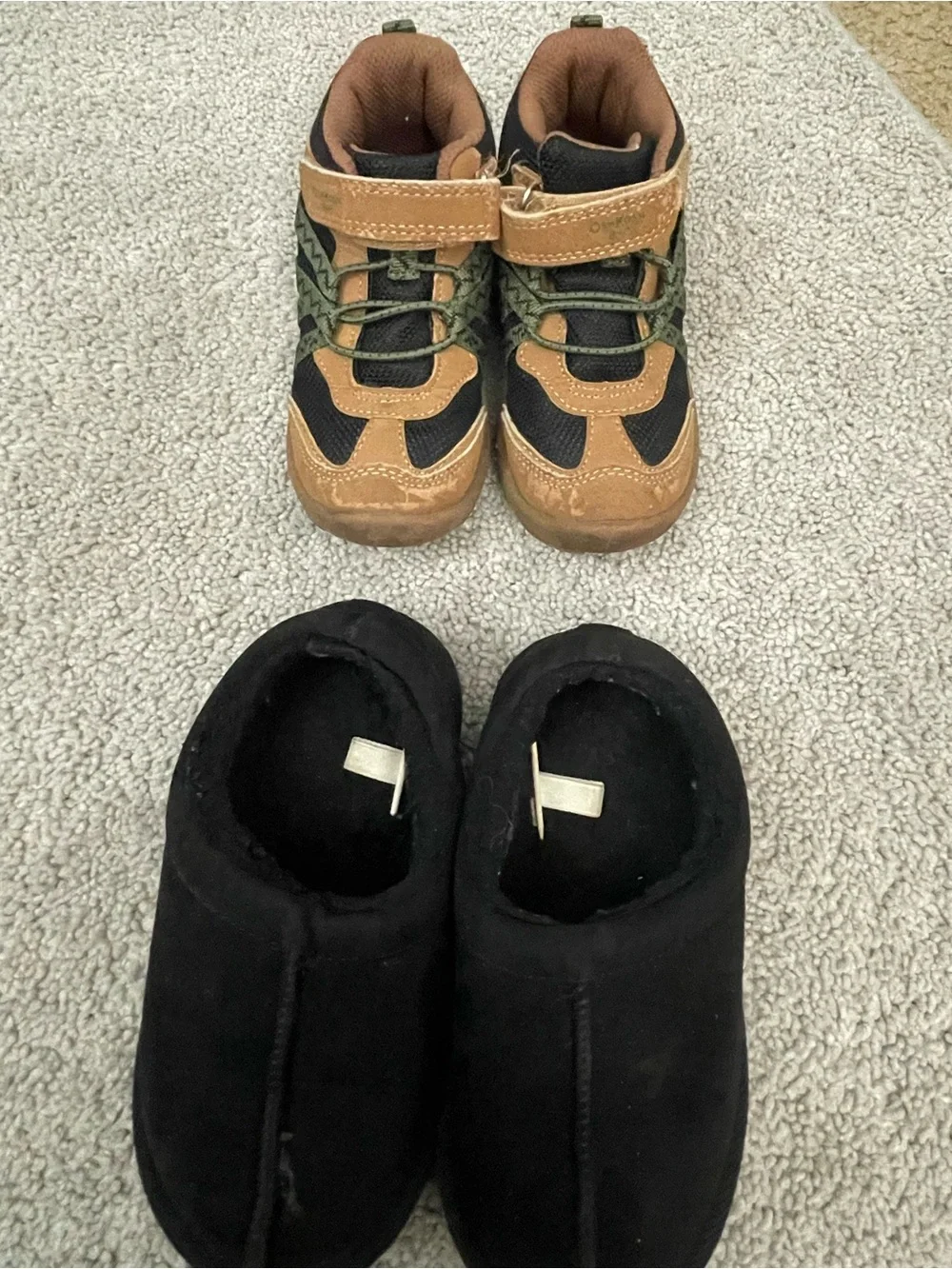 OshKosh B'gosh Brown, Black & Green Kids Sneakers